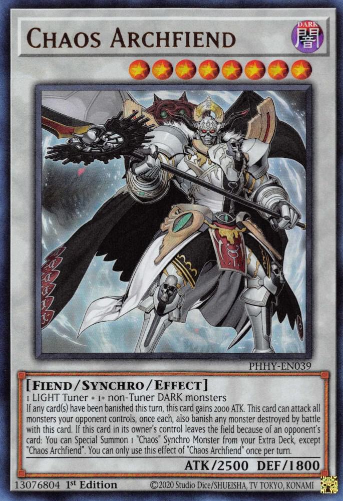 Chaos Archfiend PHHY-EN039 card from Photon Hypernova