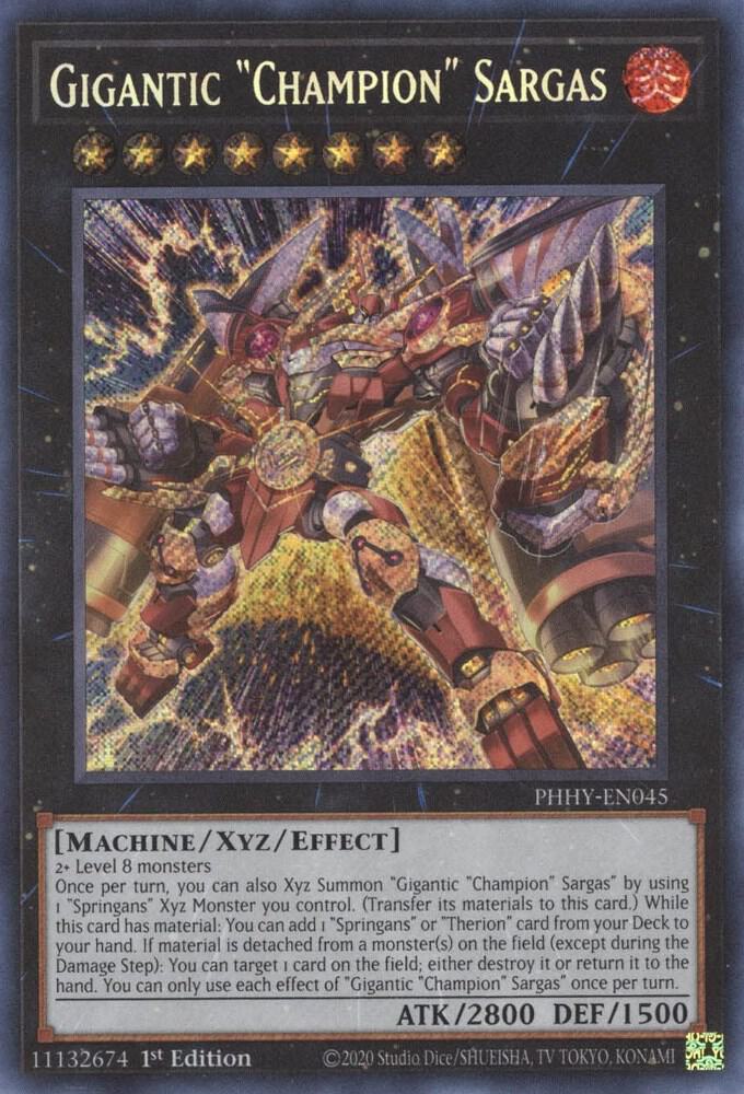 Gigantic "Champion" Sargas PHHY-EN045 card from Photon Hypernova