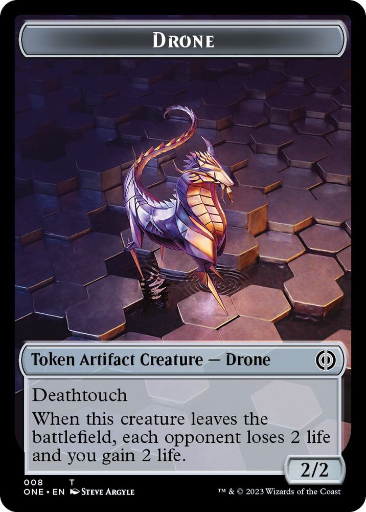 Drone Token 8 card from Phyrexia: All Will Be One