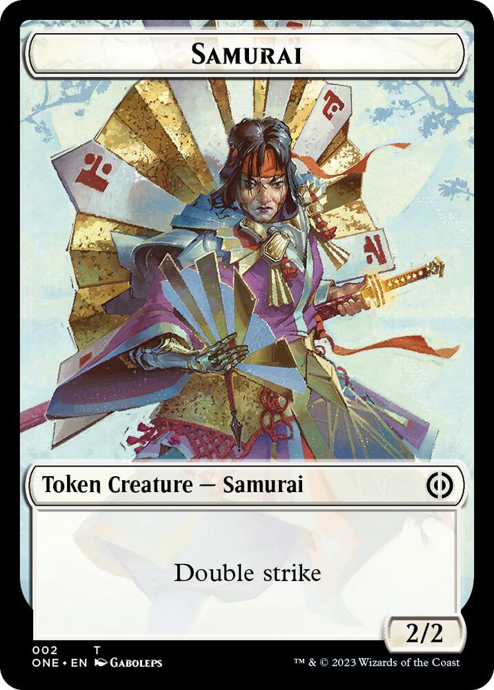 Samurai Token 2 card from Phyrexia: All Will Be One
