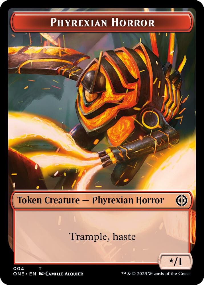 Phyrexian Horror Token 4 card from Phyrexia: All Will Be One