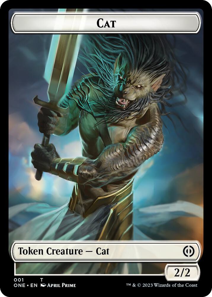 Cat Token 1 card from Phyrexia: All Will Be One