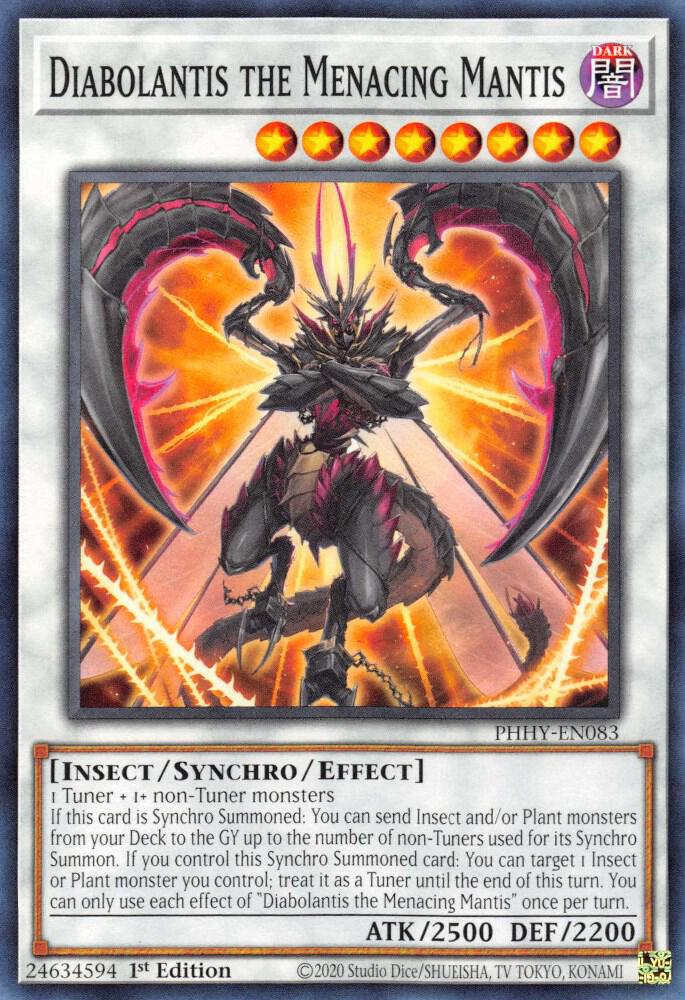 Diabolantis the Menacing Mantis PHHY-EN083 card from Photon Hypernova