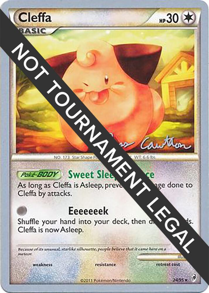 Cleffa - 2011 (Ross Cawthon) 24/95 card from World Championship Decks