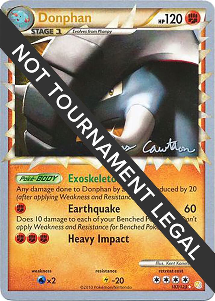 Donphan - 2011 (Ross Cawthon) 107/123 card from World Championship Decks