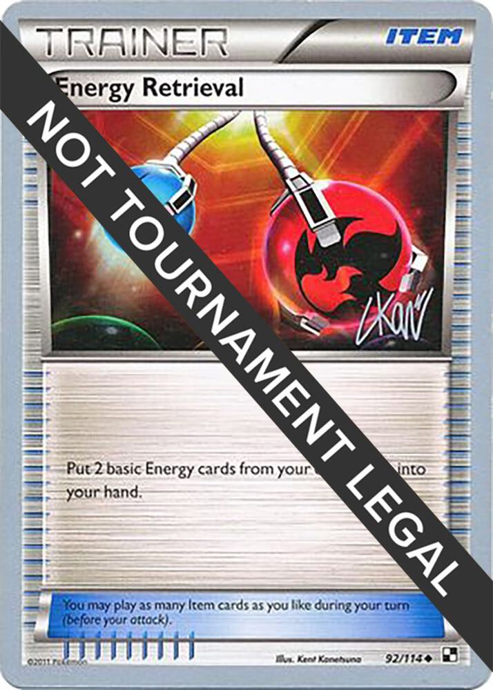 Energy Retrieval - 2011 (Christopher Kan) 92/114 card from World Championship Decks