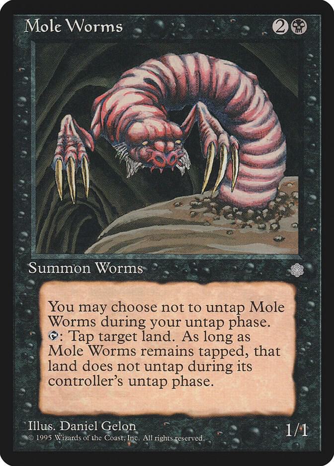 Mole Worms card from Ice Age