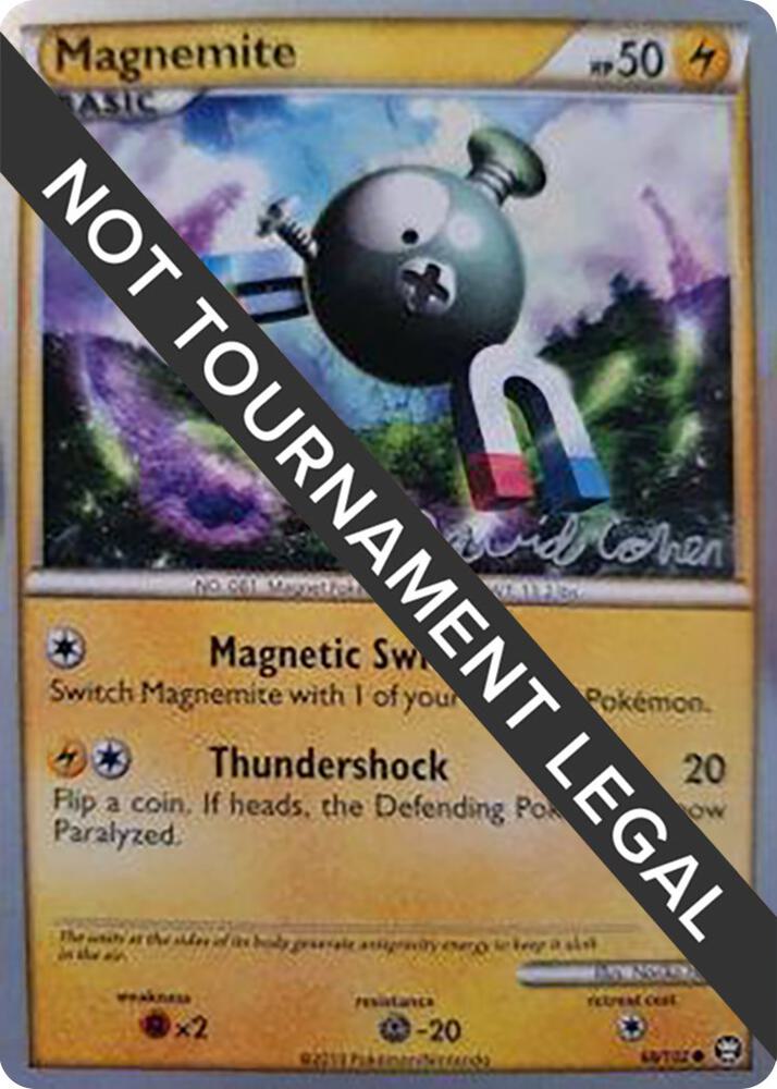 Magnemite - 2011 (David Cohen) 68/102 card from World Championship Decks