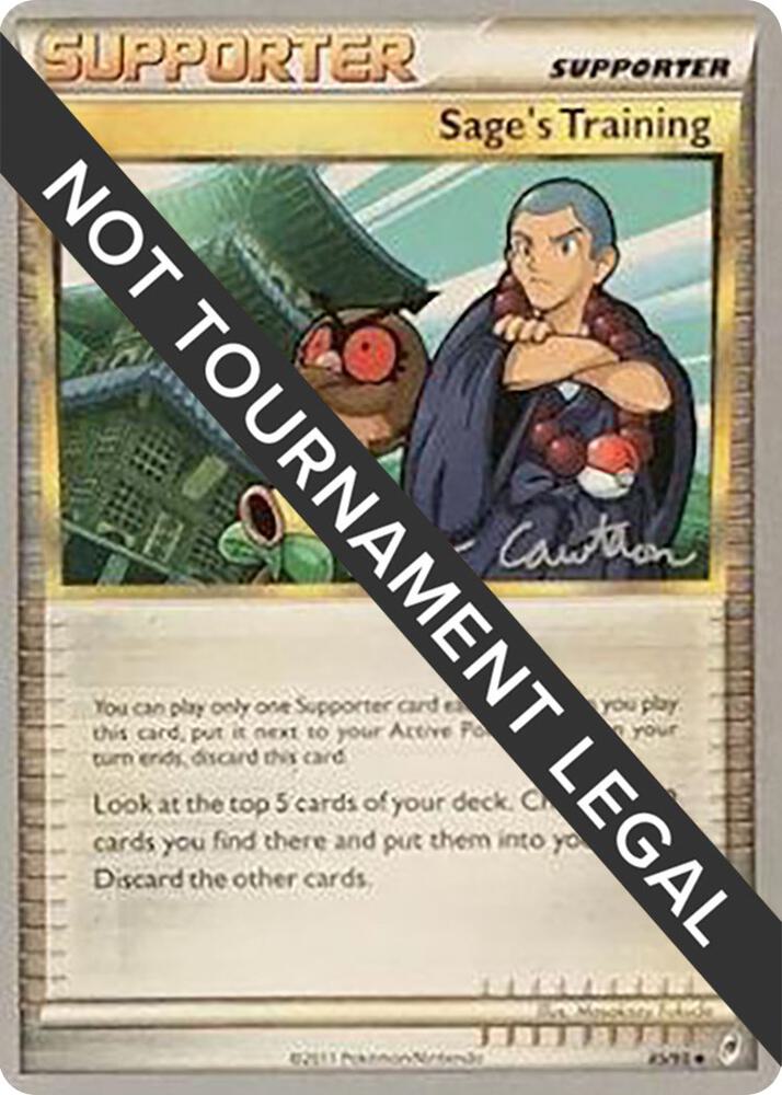 Sage's Training - 2011 (Ross Cawthon) 85/95 card from World Championship Decks