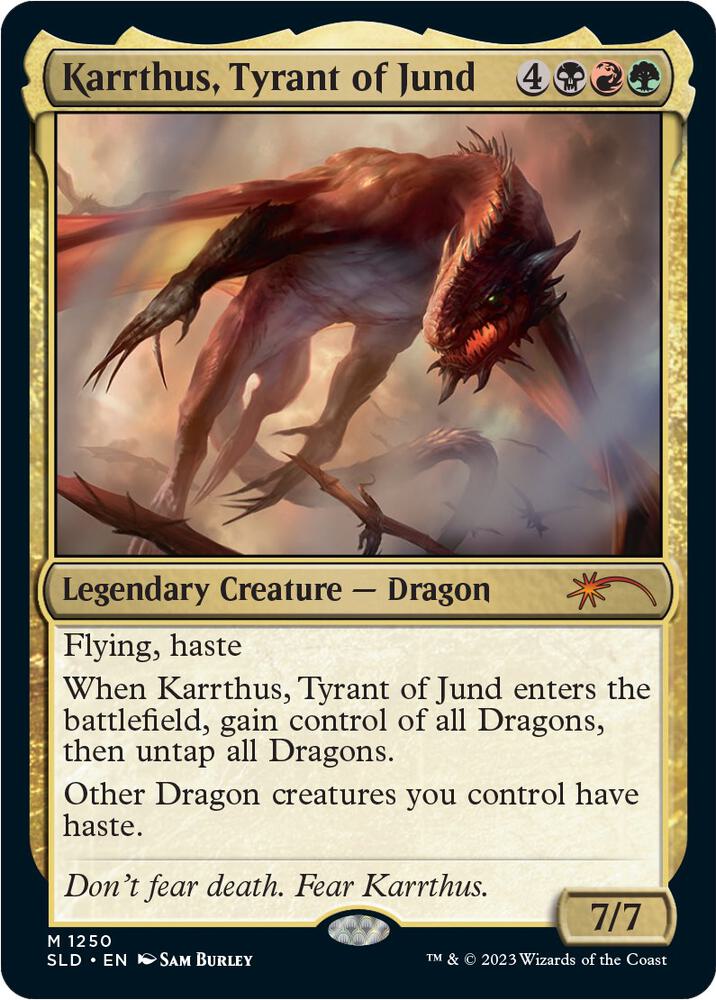 Karrthus, Tyrant of Jund 1250 card from Secret Lair Drop Series