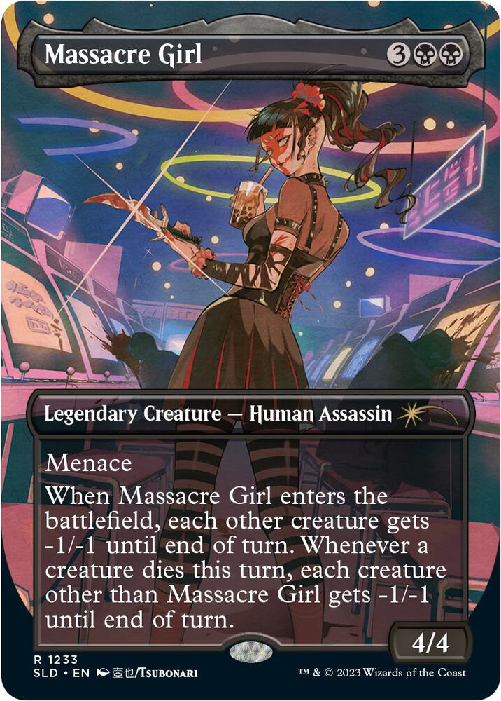 Massacre Girl 1233 card from Secret Lair Drop Series