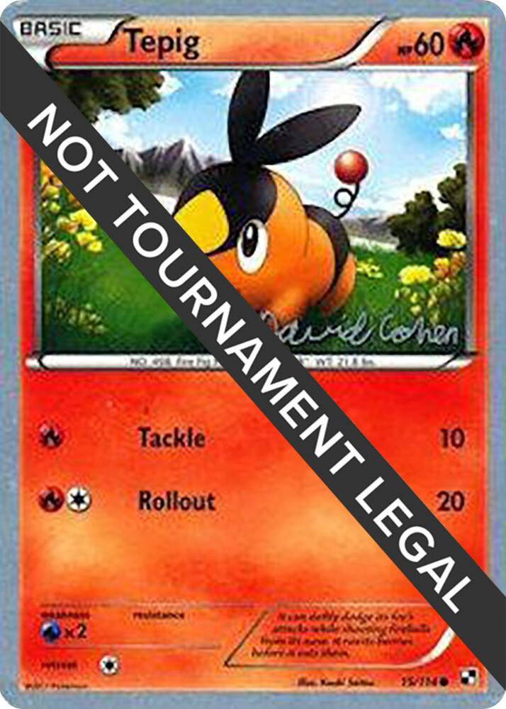 Tepig - 2011 (David Cohen) 15/114 card from World Championship Decks