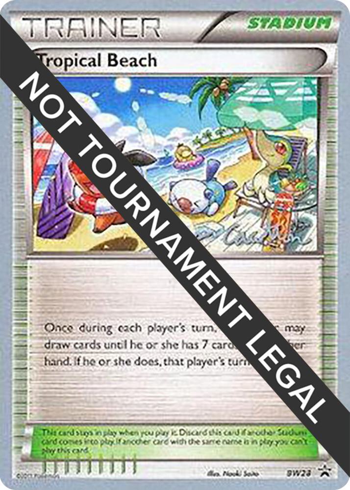 Tropical Beach - 2011 (Ross Cawthon) BW28 card from World Championship Decks