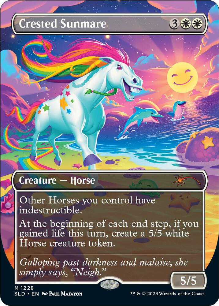 Crested Sunmare 1228 card from Secret Lair Drop Series