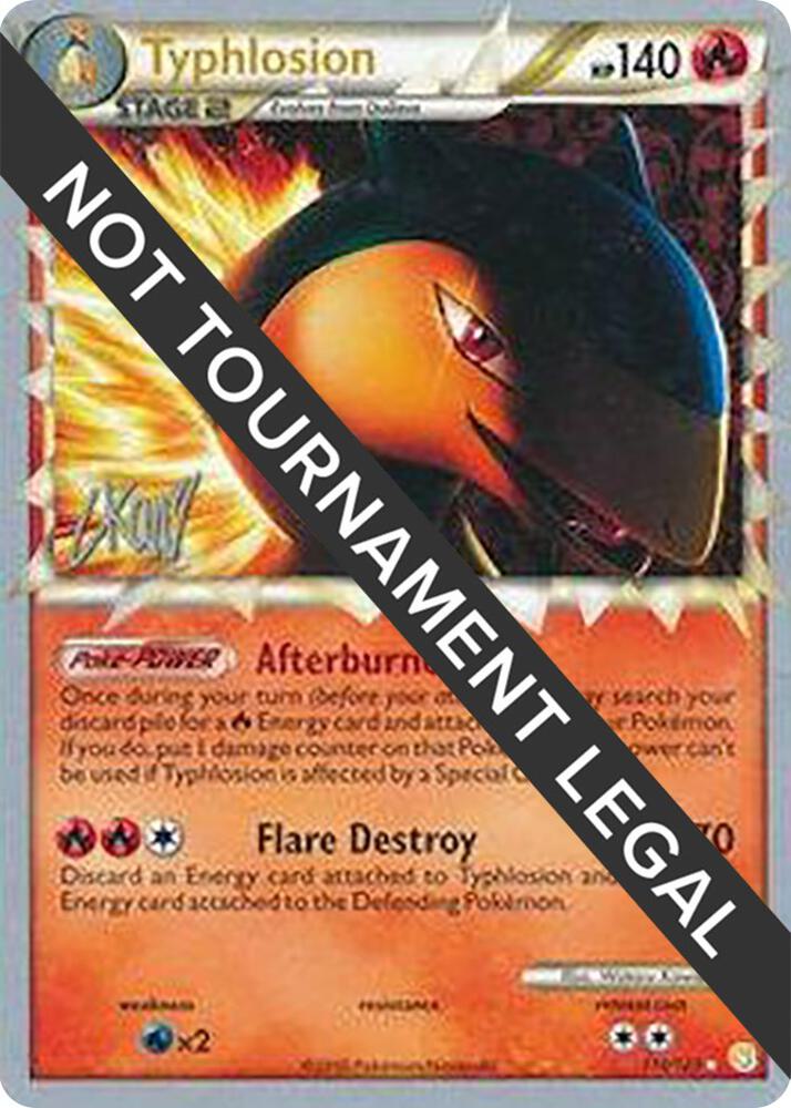 Typhlosion - 2011 (Christopher Kan) 110/123 card from World Championship Decks