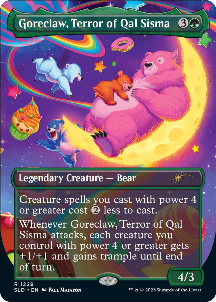 Goreclaw, Terror of Qal Sisma 1229 card from Secret Lair Drop Series