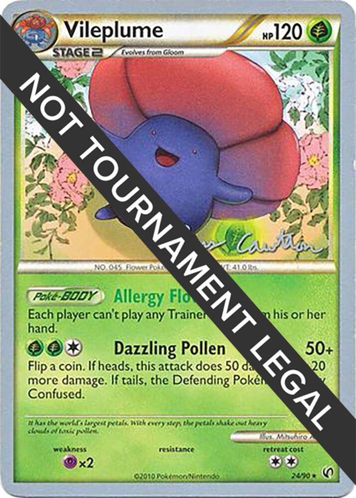 Vileplume - 2011 (Ross Cawthon) 24/90 card from World Championship Decks