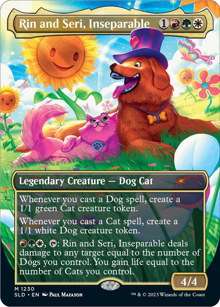 Rin and Seri, Inseparable 1230 card from Secret Lair Drop Series