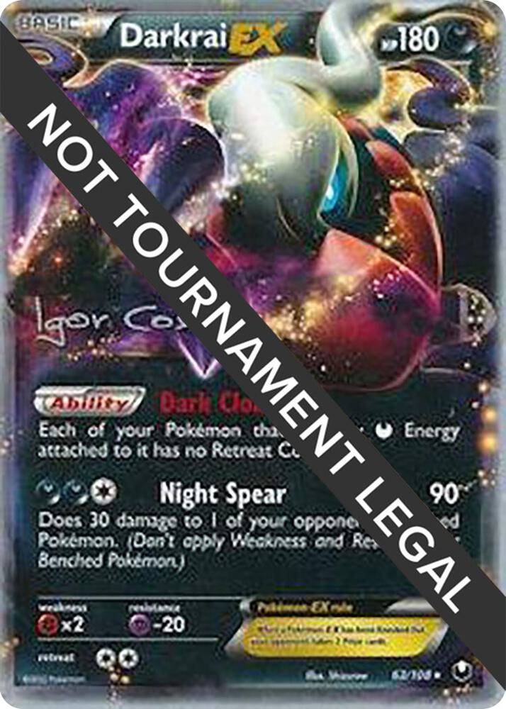 Darkrai EX - 2012 (Igor Costa) 63/108 card from World Championship Decks