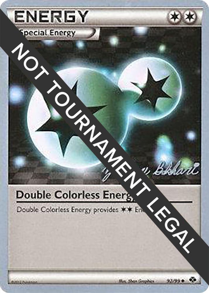 Double Colorless Energy - 2012 (Zachary Bokhari) 92/99 card from World Championship Decks