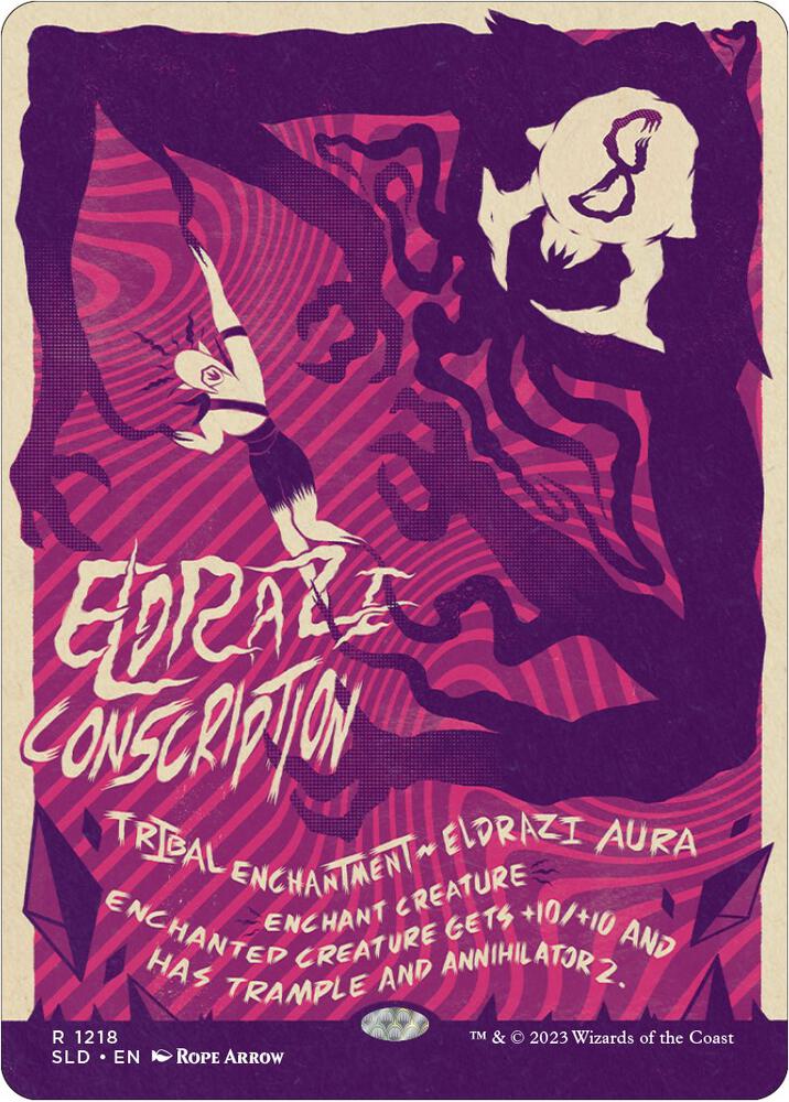 Eldrazi Conscription 1218 card from Secret Lair Drop Series