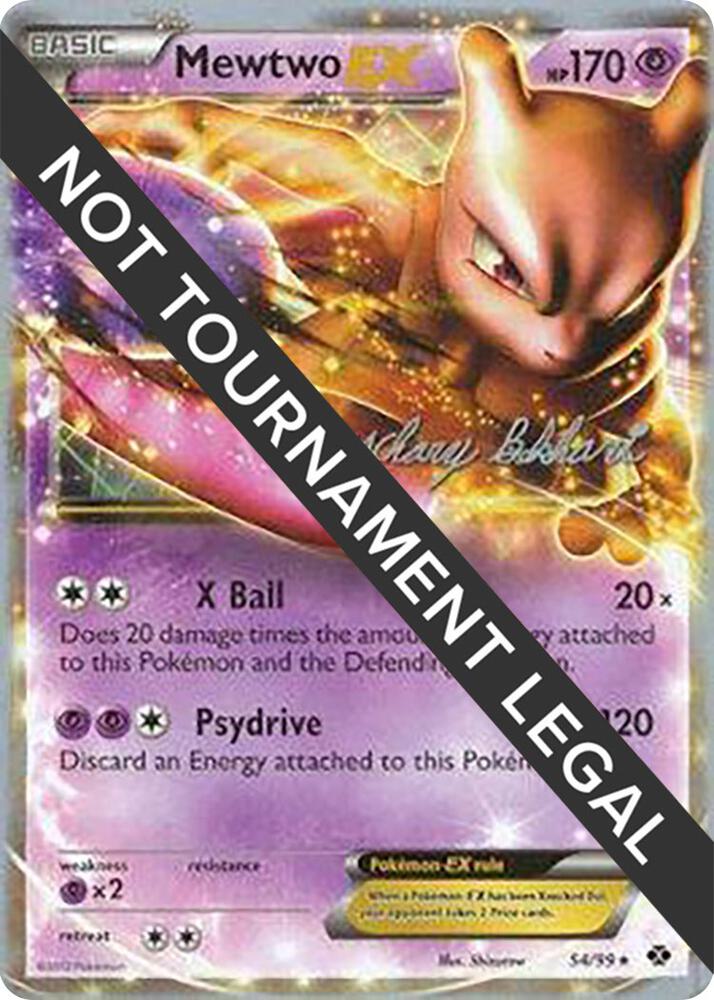 Mewtwo EX - 2012 (Zachary Bokhari) 54/99 card from World Championship Decks