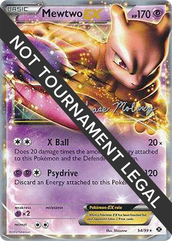 Mewtwo EX - 2012 (Chase Moloney) 54/99 card from World Championship Decks