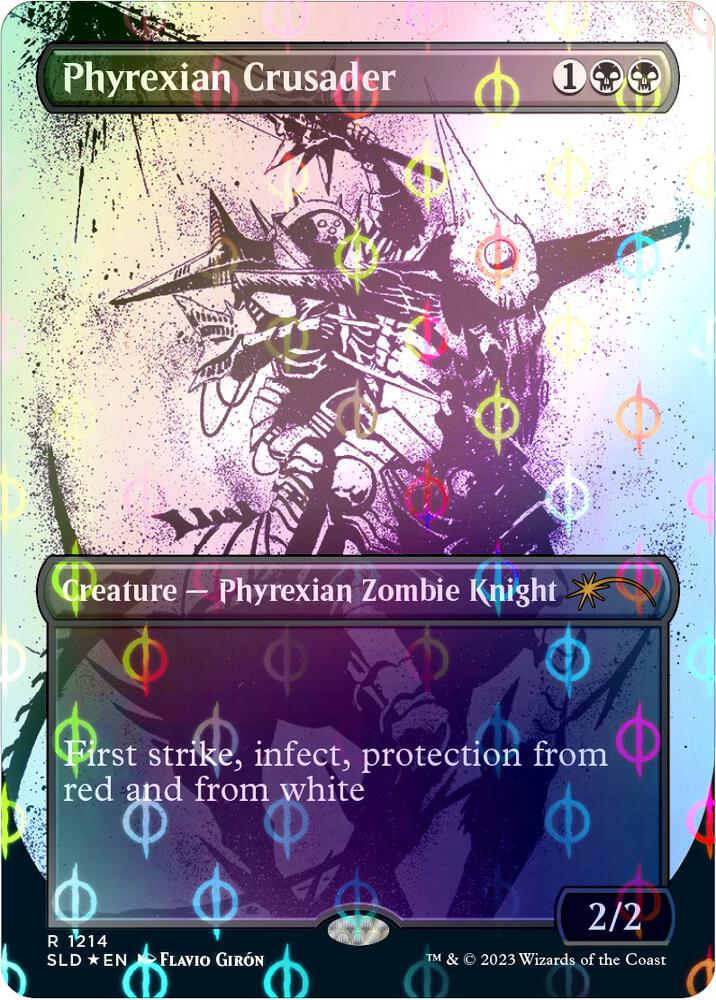 Phyrexian Crusader (Step-and-Compleat Foil) 1214 card from Secret Lair Drop Series