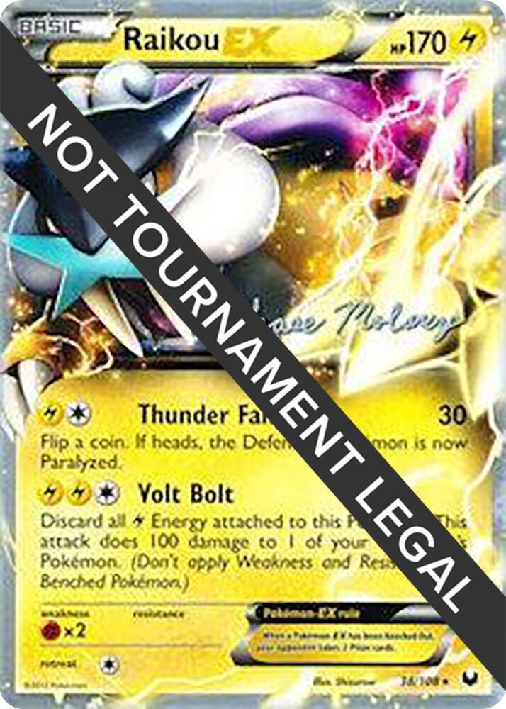 Raikou EX - 2012 (Chase Moloney) 38/108 card from World Championship Decks