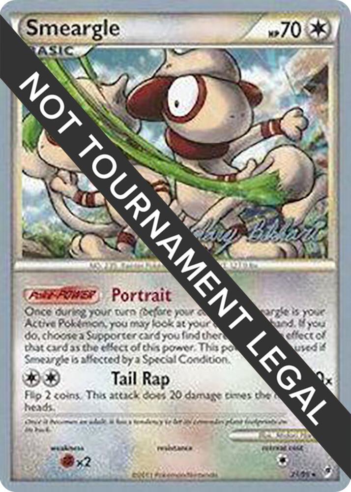 Smeargle - 2012 (Zachary Bokhari) 21/95 card from World Championship Decks