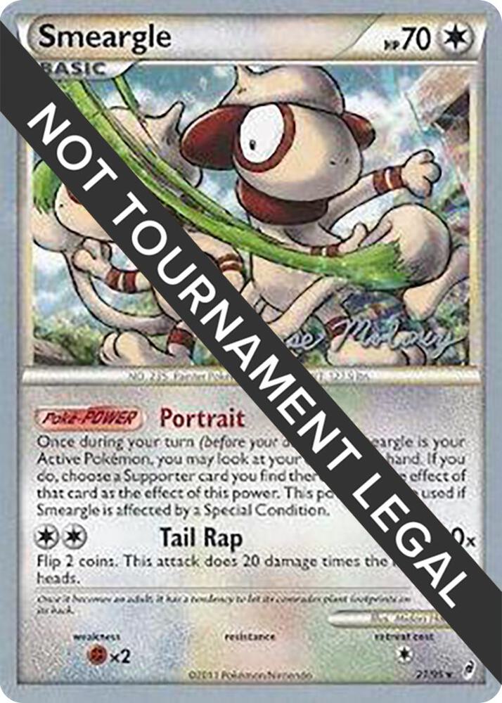 Smeargle - 2012 (Chase Moloney) 21/95 card from World Championship Decks