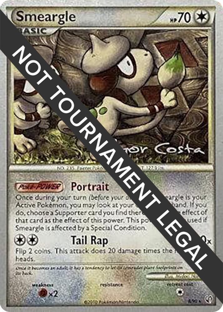 Smeargle - 2012 (Igor Costa) 8/90 card from World Championship Decks