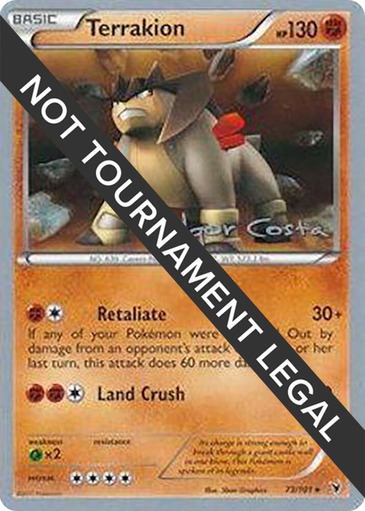 Terrakion - 2012 (Igor Costa) 73/101 card from World Championship Decks