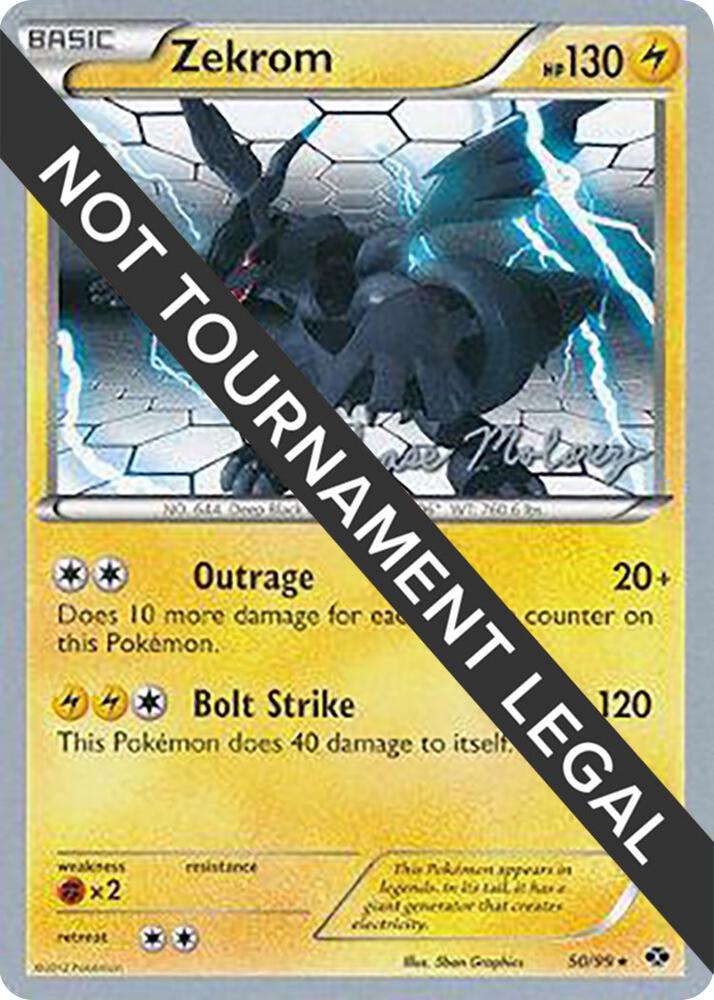 Zekrom - 2012 (Chase Moloney) 50/99 card from World Championship Decks