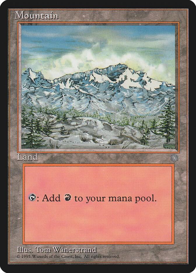 Mountain 340 card from Ice Age