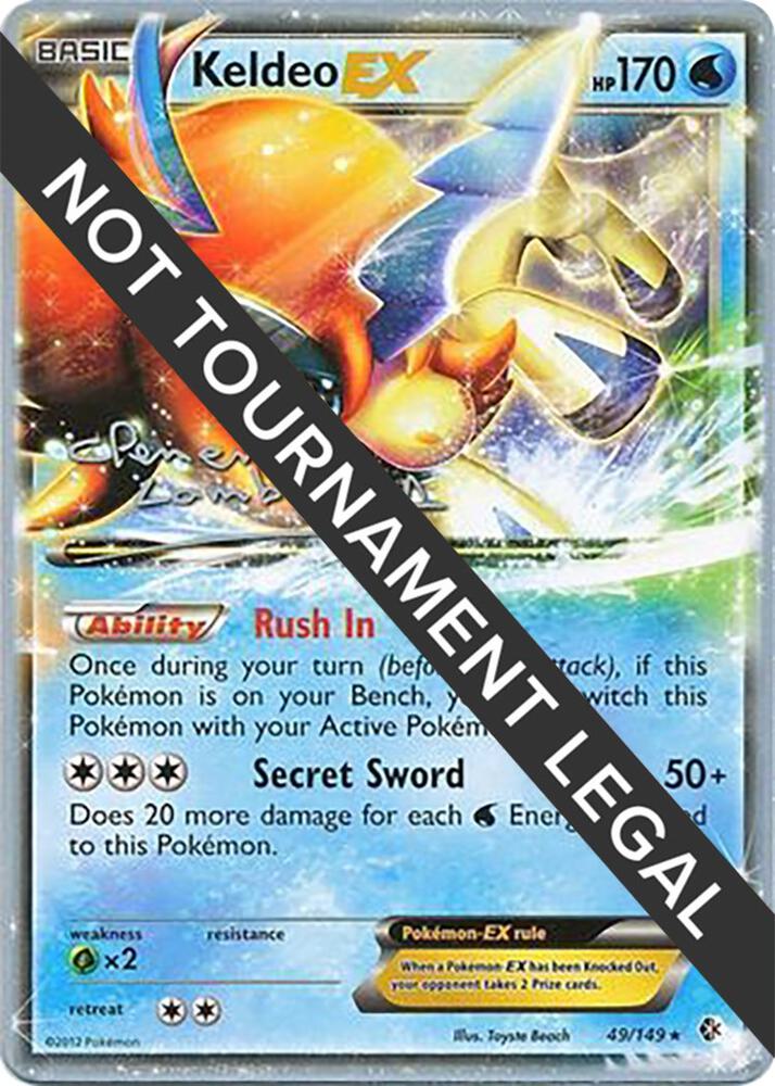 Keldeo EX - 2013 (Clement Lamberton) 49/149 card from World Championship Decks
