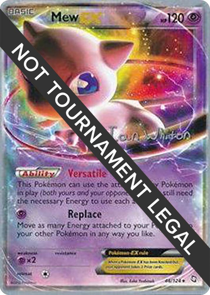 Mew EX - 2013 (Ian Whiton) 46/124 card from World Championship Decks