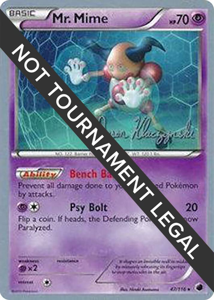 Mr. Mime - 2013 (Jason Klaczynski) 47/116 card from World Championship Decks