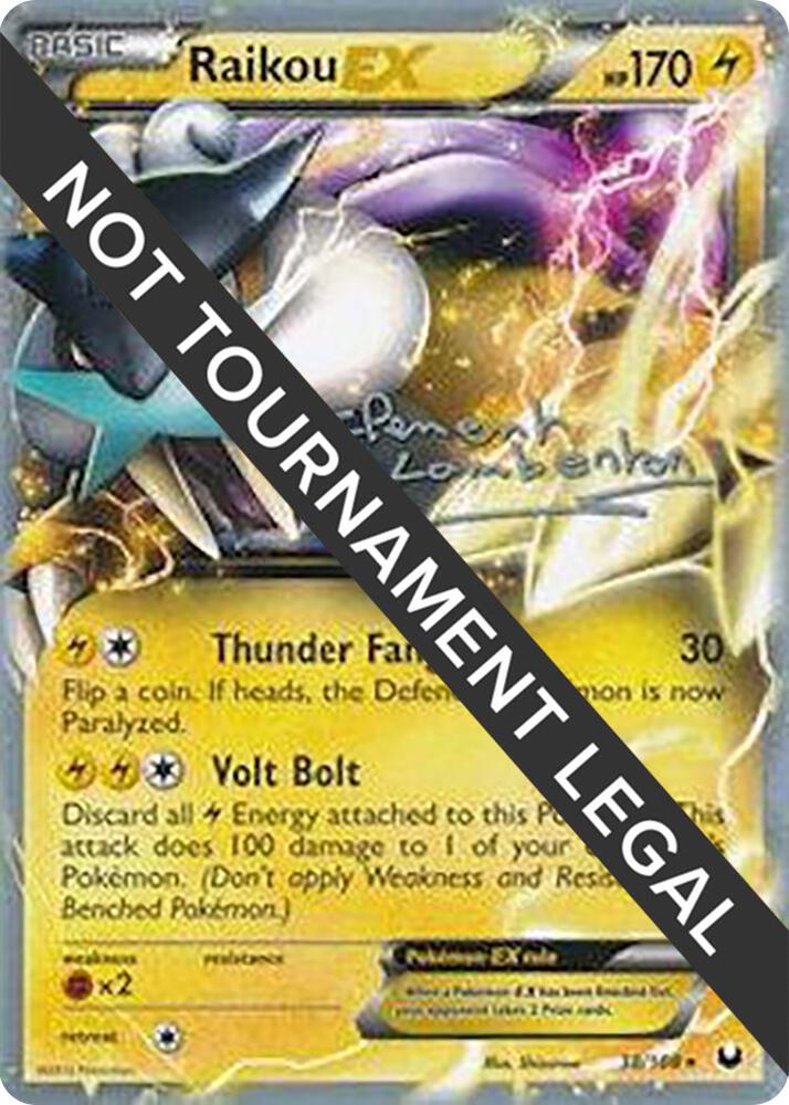 Raikou EX - 2013 (Clement Lamberton) 38/108 card from World Championship Decks