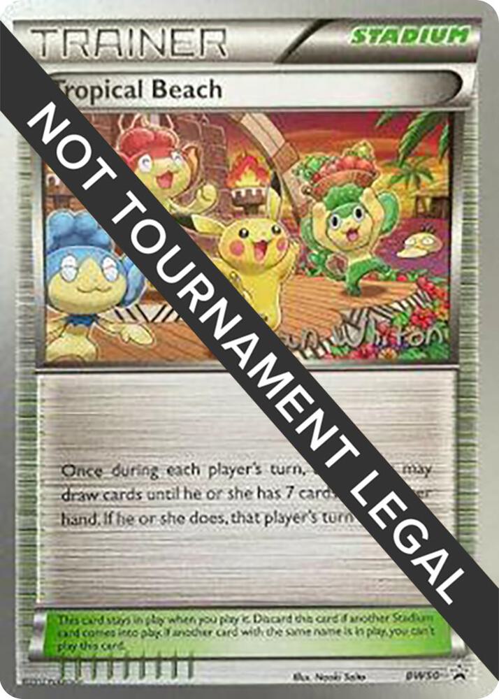 Tropical Beach - 2013 (Ian Whiton) BW50 card from World Championship Decks