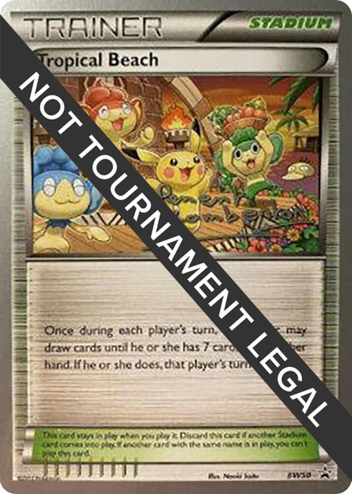 Tropical Beach - 2013 (Clement Lamberton) BW50 card from World Championship Decks