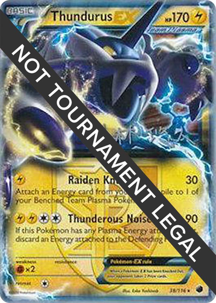 Thundurus EX - 2014 (Haruto Kobayashi) 38/116 card from World Championship Decks