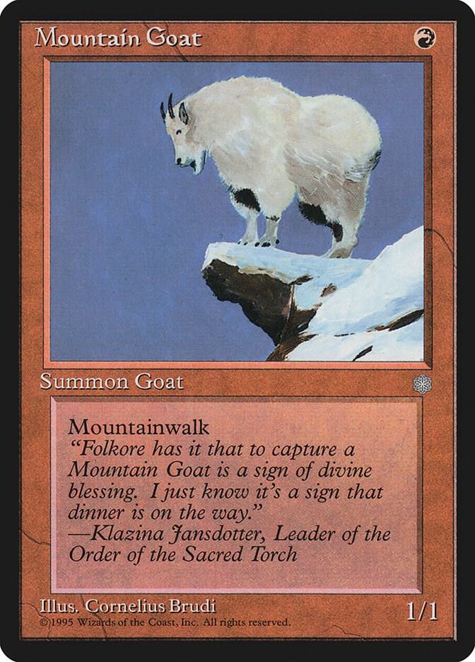 Mountain Goat card from Ice Age