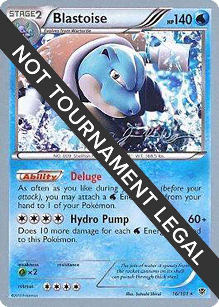 Blastoise - 2015 (Jacob Van Wagner) 16/101 card from World Championship Decks