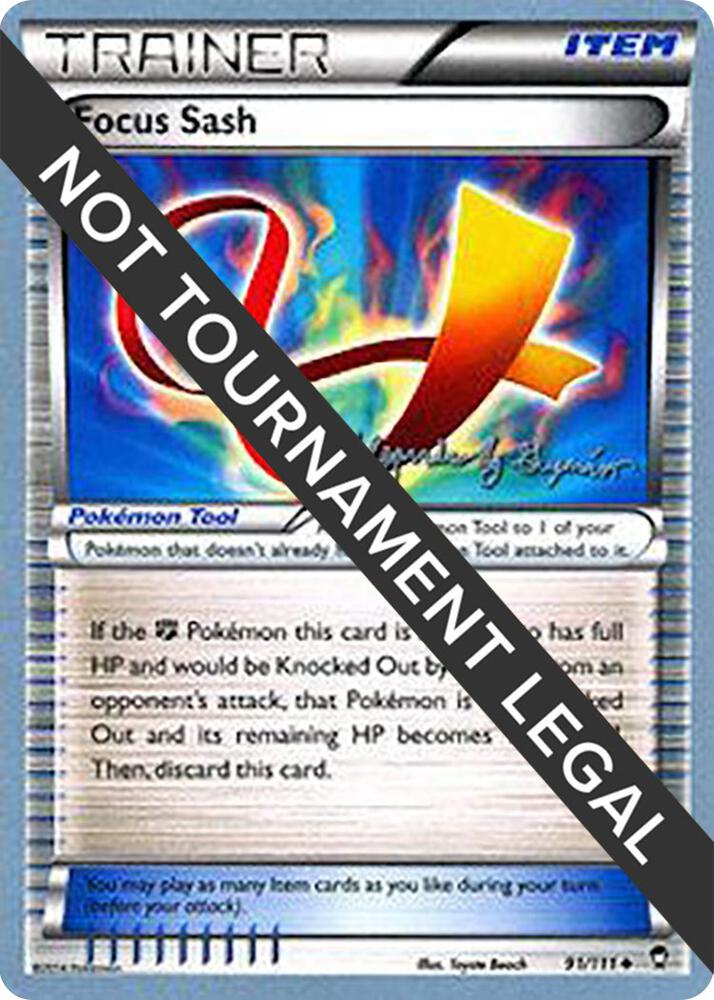 Focus Sash - 2015 (Alejandro Ng-Guzman) 91/111 card from World Championship Decks
