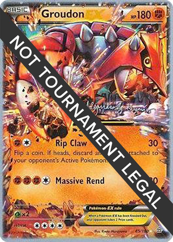 Groudon EX - 2015 (Alejandro Ng-Guzman) 85/160 card from World Championship Decks