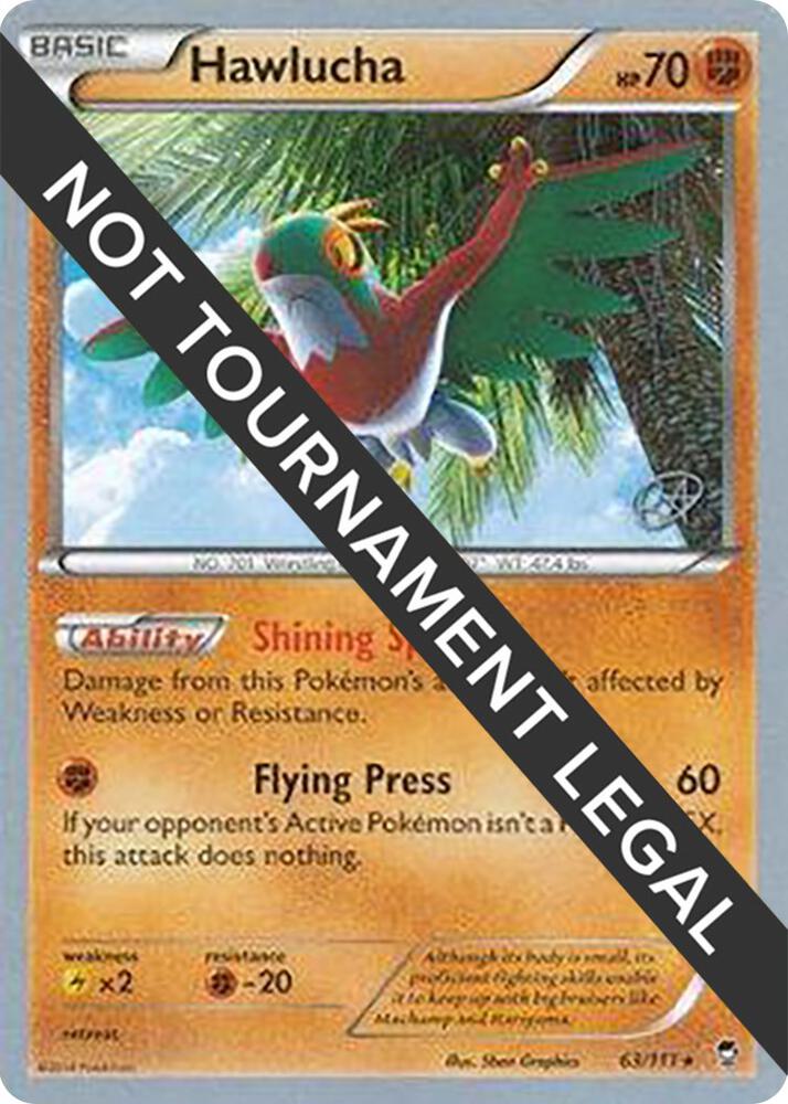Hawlucha - 2015 (Rowan Stavenow) 63/111 card from World Championship Decks