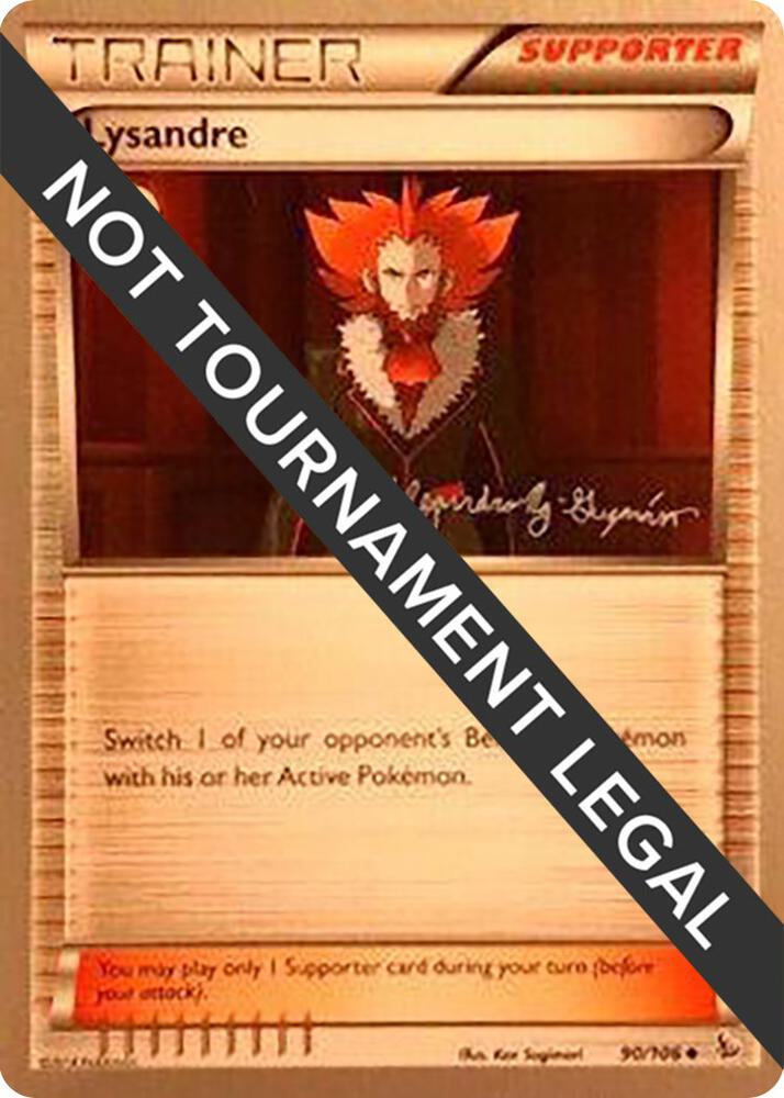 Lysandre - 2015 (Alejandro Ng-Guzman) 90/106 card from World Championship Decks