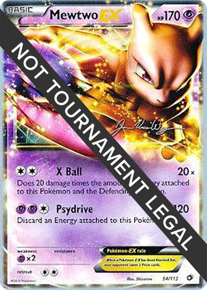 Mewtwo EX - 2015 (Jacob Van Wagner) 54/113 card from World Championship Decks