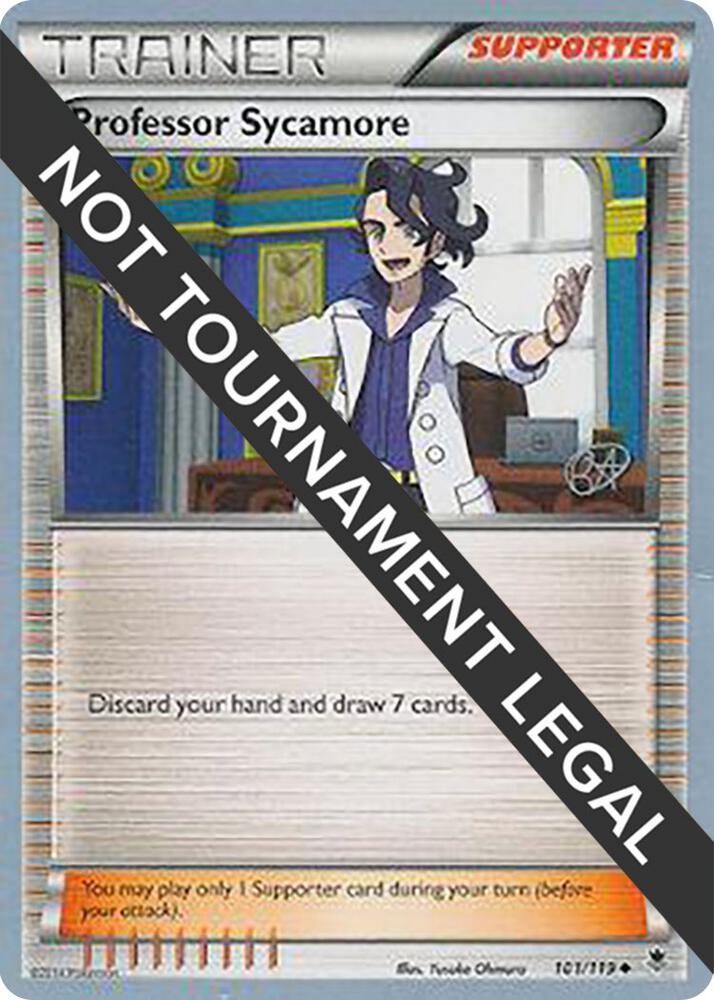 Professor Sycamore - 2015 (Rowan Stavenow) 101/119 card from World Championship Decks